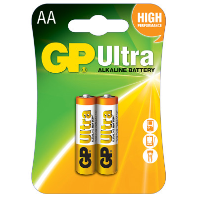 Gp GP15AU-2U2 LR6 Ultra Alkalin 2Li Kart Gp GP15AU-2U2 LR6 Ultra Alkalin 2Li Kart